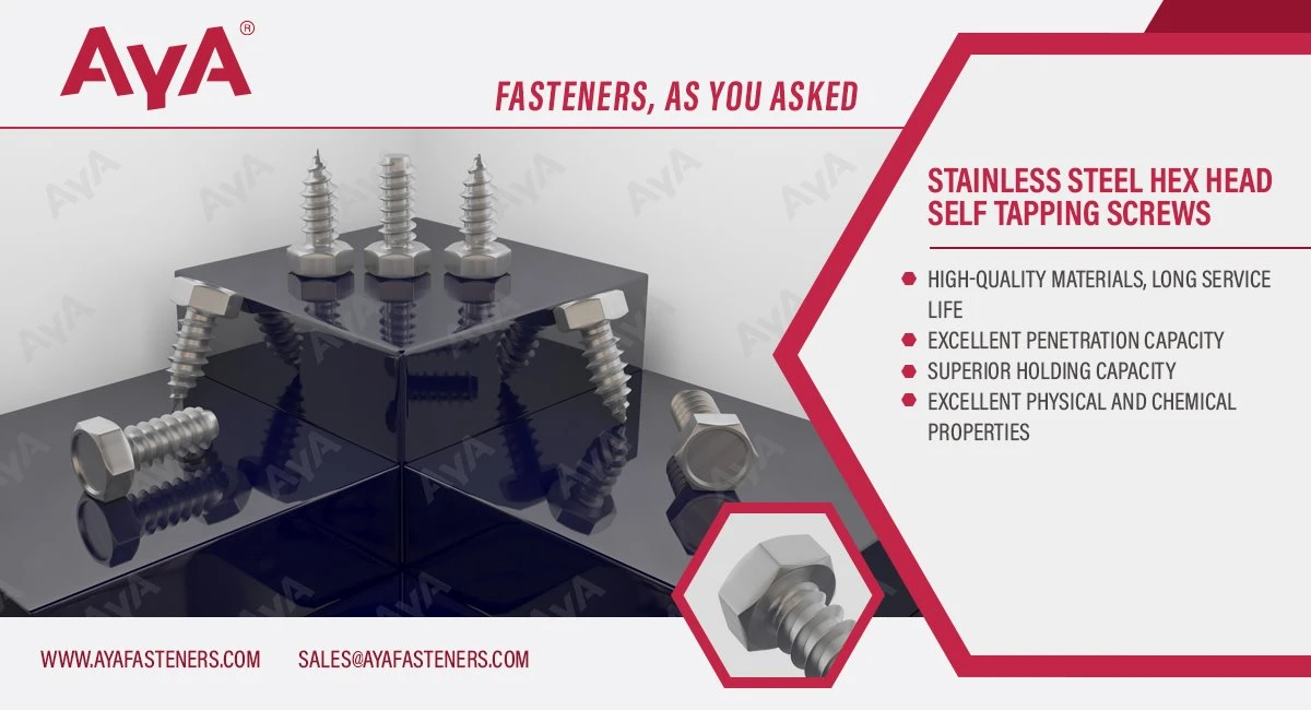 Stainless Steel Hex Head Self Tapping Screws-ISO 1479-advanatage
